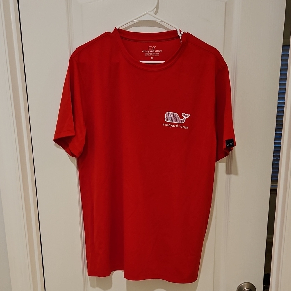 Vineyard Vines Red Short Sleeve Tee
